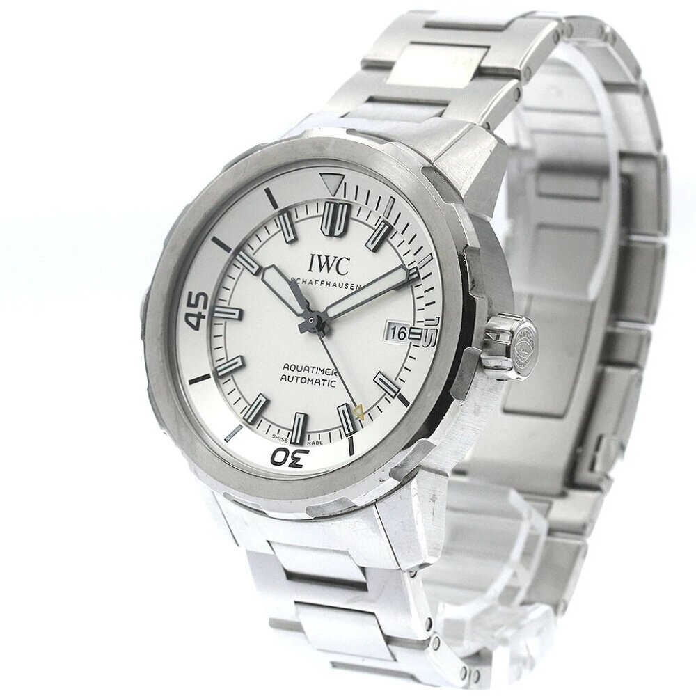 IWC SCHAFFHAUSEN Aqua timer IW329004 Silver Dial Automatic Men's Watch_885513